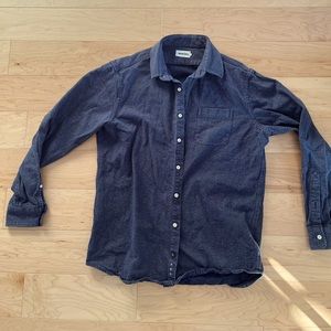 Taylor Stitch Oxford Casual Dress Shirt Dark Blue